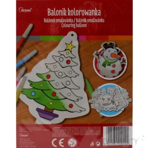 balonik mini kolorowanka balwanek foliowy arpex