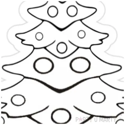 balonik mini kolorowanka choinka foliowy arpex