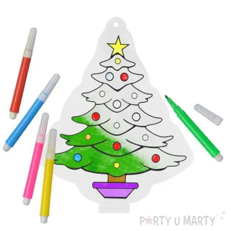 balonik mini kolorowanka choinka foliowy arpex