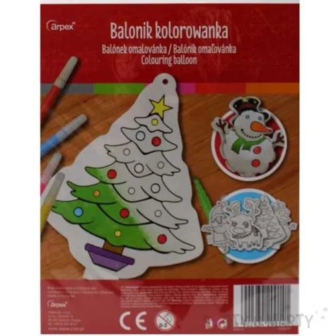 balonik mini kolorowanka gwiazdor foliowy arpex