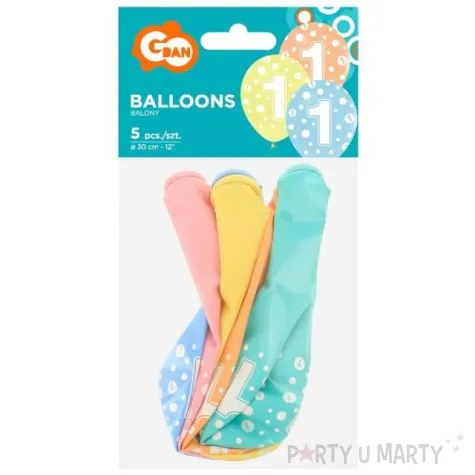balony 1 roczek mix godan 12 5 szt