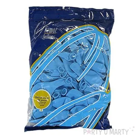 balony 10 pastel gemar light blue 100 szt
