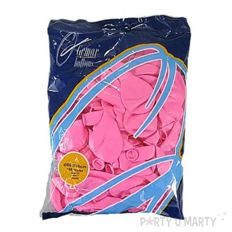 balony 10 pastel gemar pink 100 szt