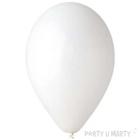 balony 10 pastel gemar white 100 szt