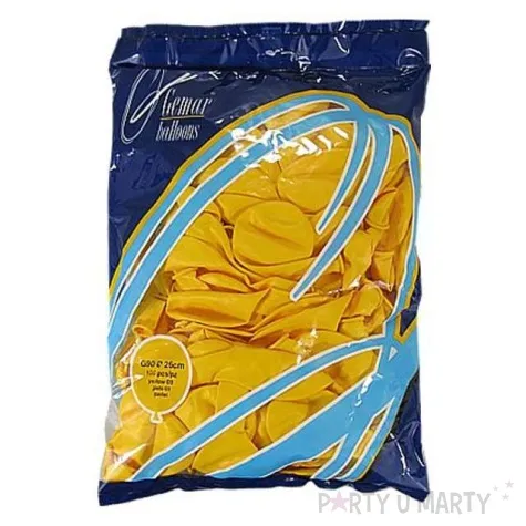 balony 10 pastel gemar yellow 100 szt