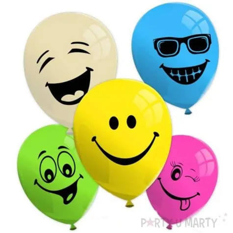 balony 10 usmiechy mix pastel mix belbal 5 szt