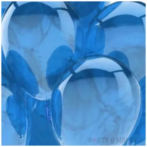 balony 10c blue crystal niebieski partydeco 9 20 szt