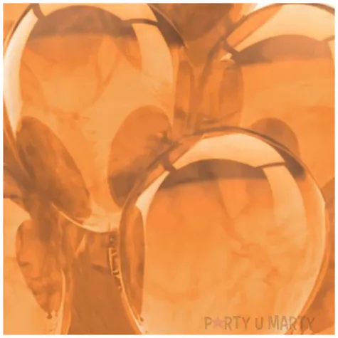 balony 10c orange crystal pomaranczowy partydeco 9 20 szt