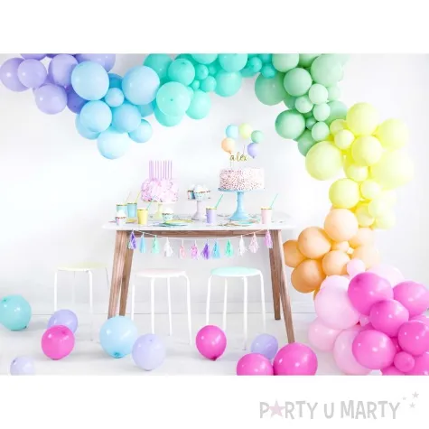 balony 10p pastel brzoskwiniowy partydeco 9 100 szt