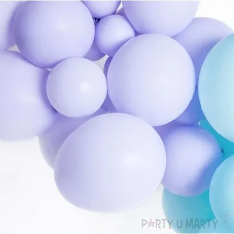 balony 10p pastel fioletowy jasny partydeco 9 100 szt
