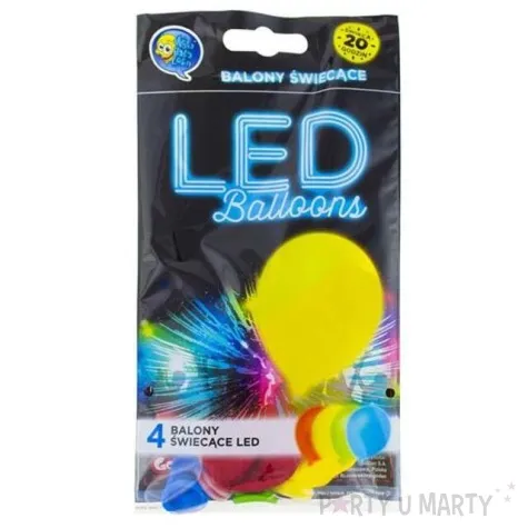 balony 11 led mix 4 szt