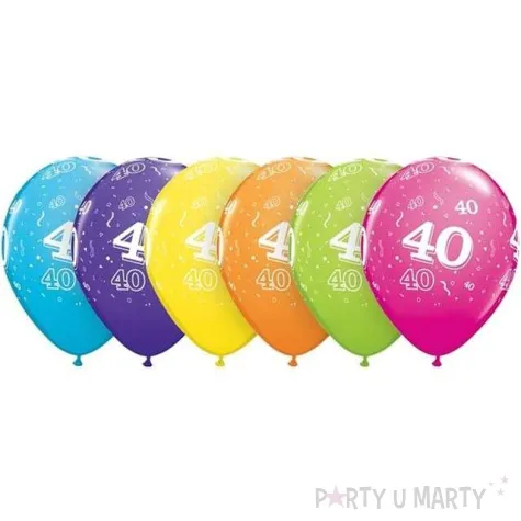 balony 11 liczba 40 qualatex pastel mix tropik 25 szt