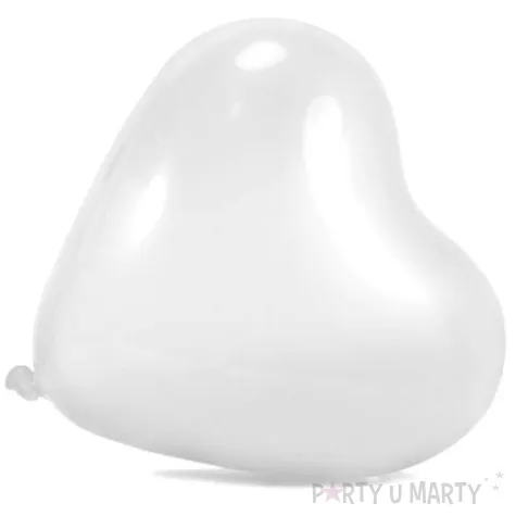 balony 11 serca oem pastel biale 5 szt