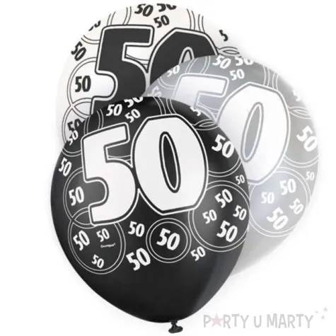 balony 12 50 silver unique pastel mix 6 szt