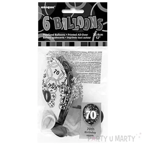 balony 12 70 silver unique pastel mix 6 szt