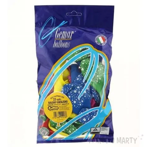 balony 12 gwiazdki 25 szt