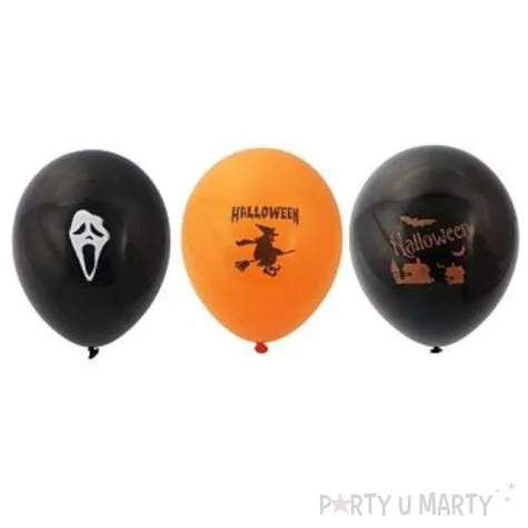 balony 12 halloween mix 6 szt