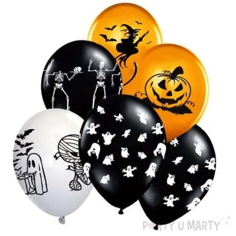 balony 12 halloween mix pastel mix belbal 25 szt