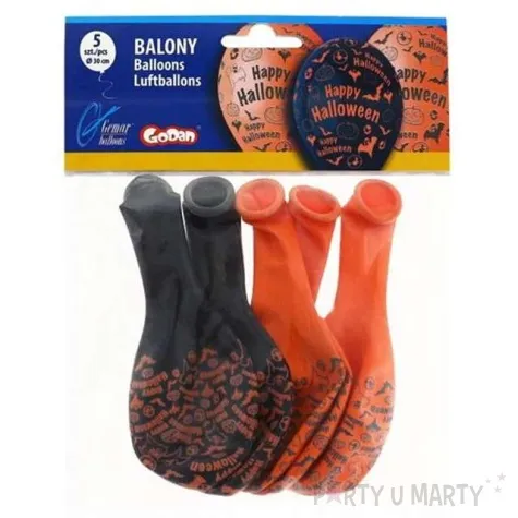 balony 12 happy halloween gemar 5 szt