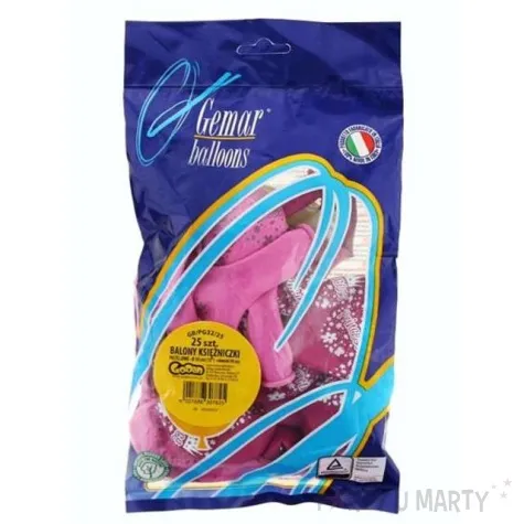balony 12 ksiezniczki gemar mix pink 25 szt