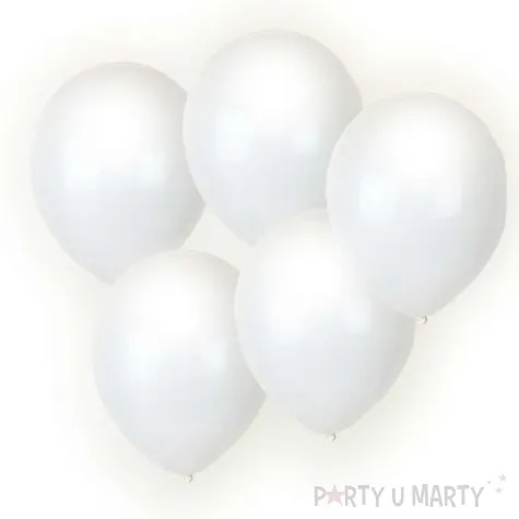 balony 12 led biale 5 szt