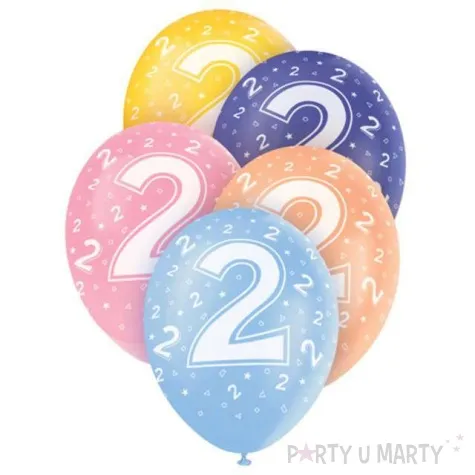 balony 12 liczba 2 mix 5 szt