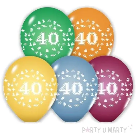 balony 12 liczba 40 belbal pastel mix 5 szt