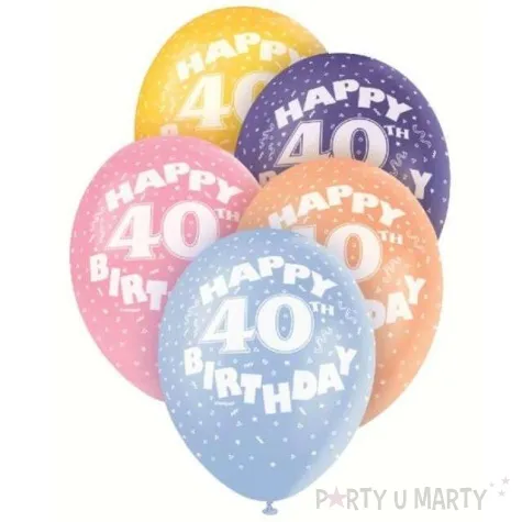 balony 12 liczba 40 mix 5 szt