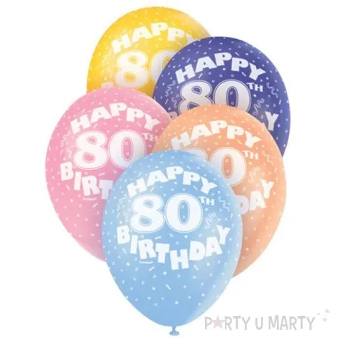 balony 12 liczba 80 mix 5 szt