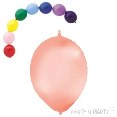 balony 12 metalik z lacznikiem globos brzoskwiniowe 100 szt