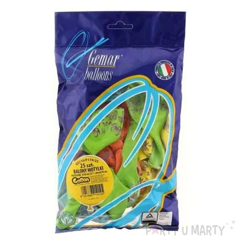 balony 12 motylki gemar mix 25 szt