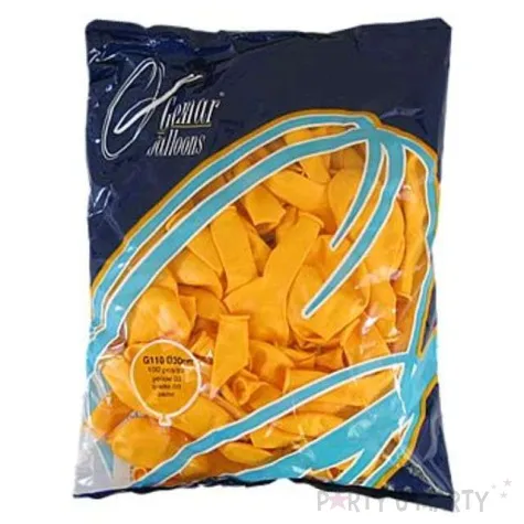 balony 12 pastel gemar yellow 100 szt