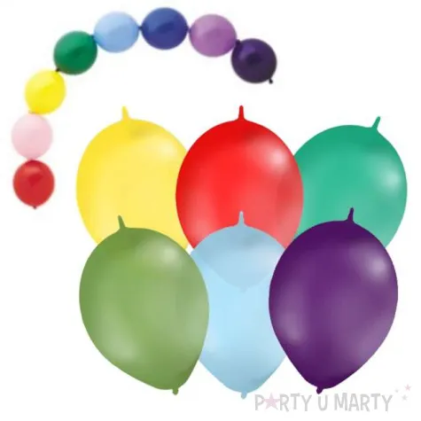 balony 12 pastel z lacznikiem globos mix 100 szt