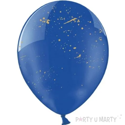 balony 12 plamki strong crystal blue 50 szt