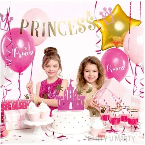 balony 12 princess zloty strong crystal clear 6 szt