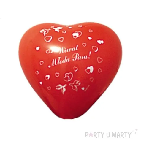 balony 12 serca czerwone wiwat ml p 50 szt