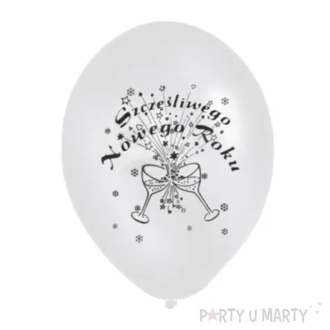 balony 12 szczesliwego nowego 50 szt
