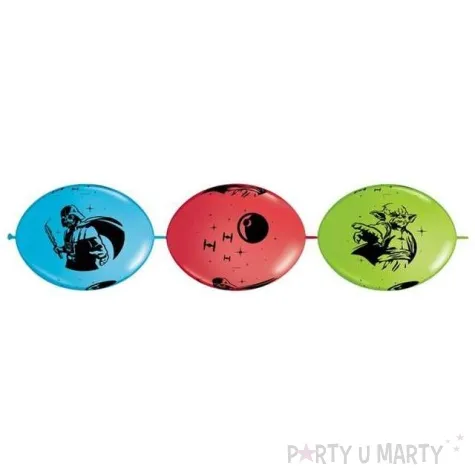 balony 12 z lacznikiem qualatex star wars 10 szt