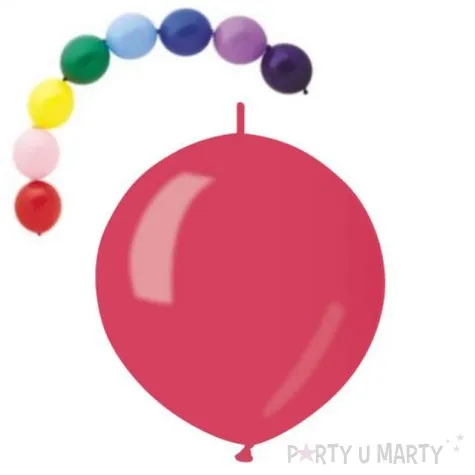 balony 13 metalik z lacznikiem gemar czerwone 100 szt