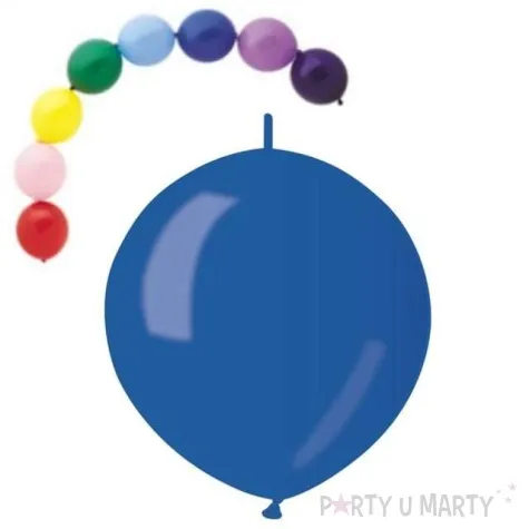 balony 13 metalik z lacznikiem gemar granatowe 100 szt