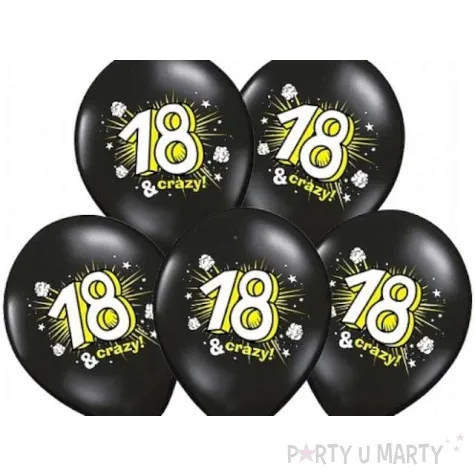 balony 14 18 crazy belbal pastel black 6 szt