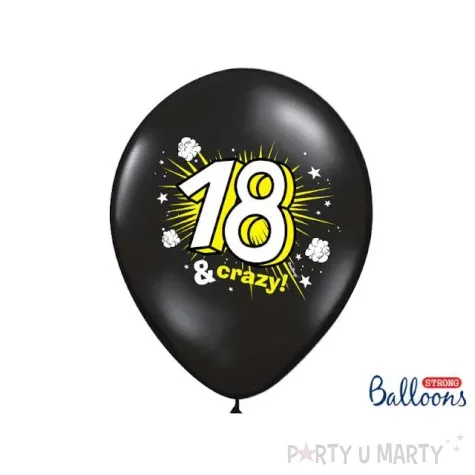 balony 14 18 crazy strong pastel black 6 szt