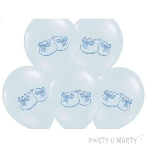 balony 14 buciki belbal baby blue 6 szt