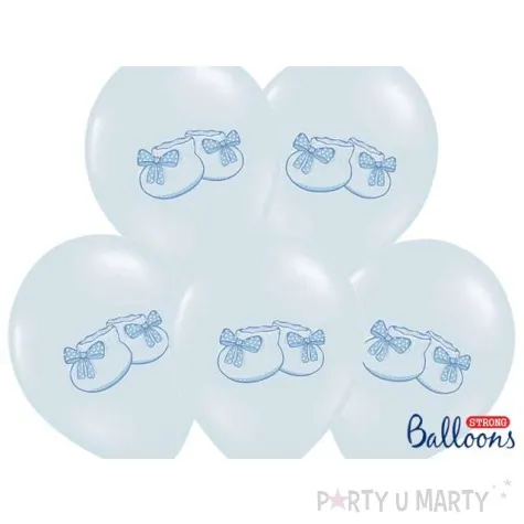 balony 14 buciki strong baby blue 50 szt
