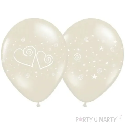 balony 14 crystal clear serca 50 szt