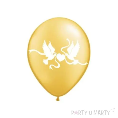 balony 14 golabki belbal metallic gold 6 szt