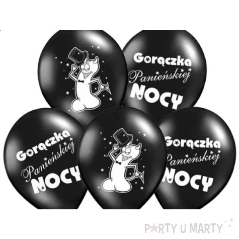 balony 14 goraczka panienskiej black 50 szt
