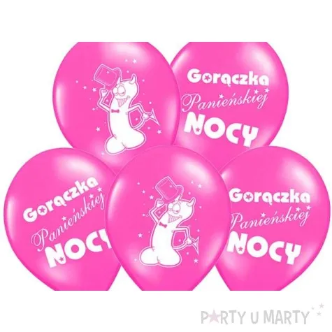 balony 14 goraczka panienskiej rose 6 szt