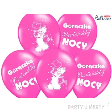 balony 14 goraczka panienskiej rose 6 szt