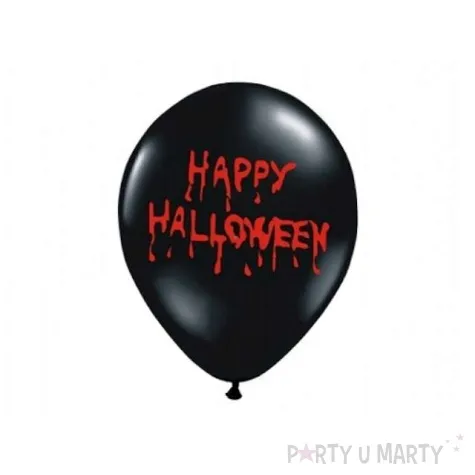 balony 14 happy halloween belbal pastel black 50 szt